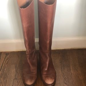 J. Crew Brown Leather Riding Boots